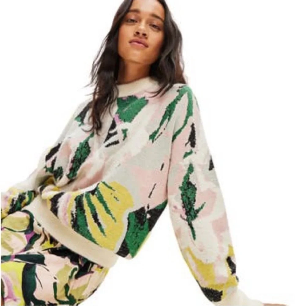 Desigual OVERSIZED ARTY JERSEY sweater - Picture 2 of 11